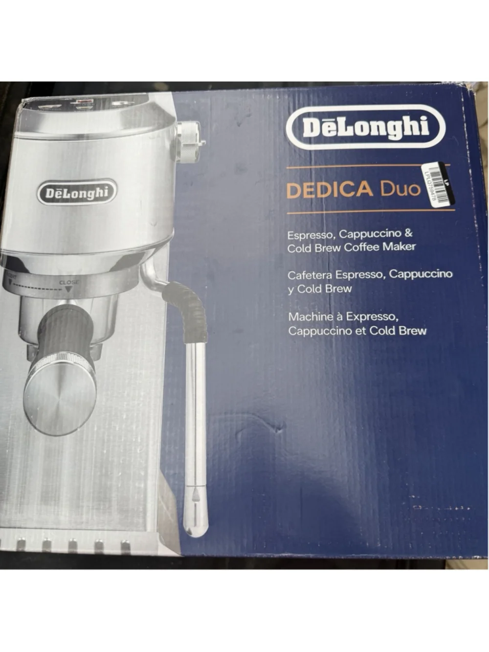 New, DeLonghi Dedica Duo EC890M Espresso, Cappuccino, & Cold Brew Machine